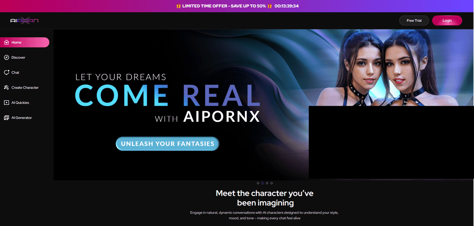 Aiporn — AI porn image generator with multiple models, style options, and high-quality NS