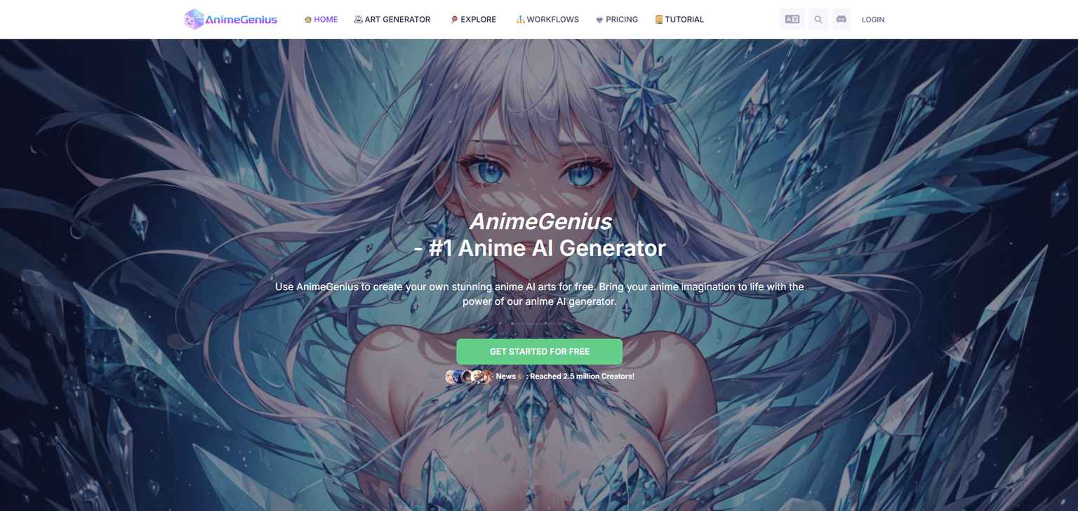 AnimeGenius — Free anime AI art generator with text-to-image, pose control, video animation, a