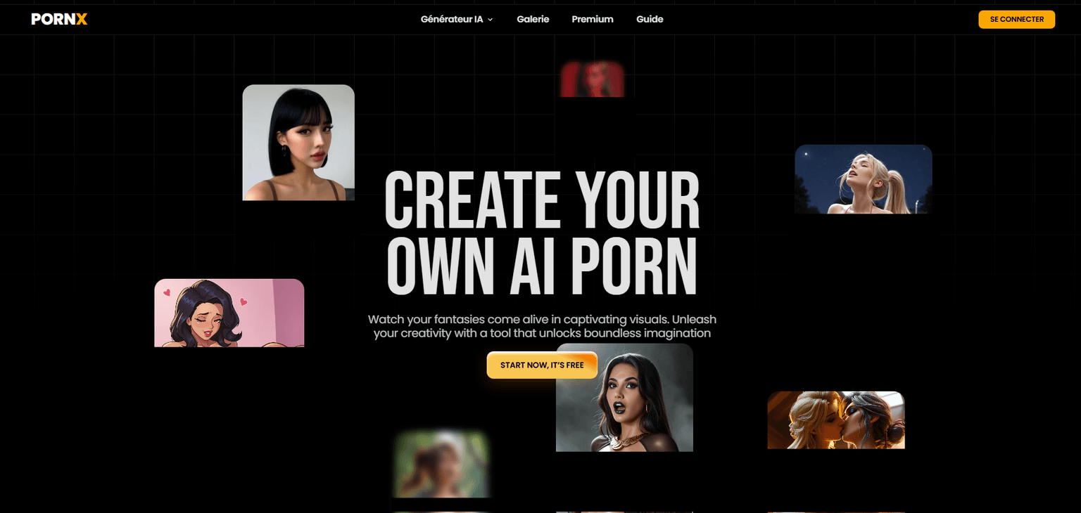 Pornx — AI porn generator with text-to-image, video animation, and inpainting across rea