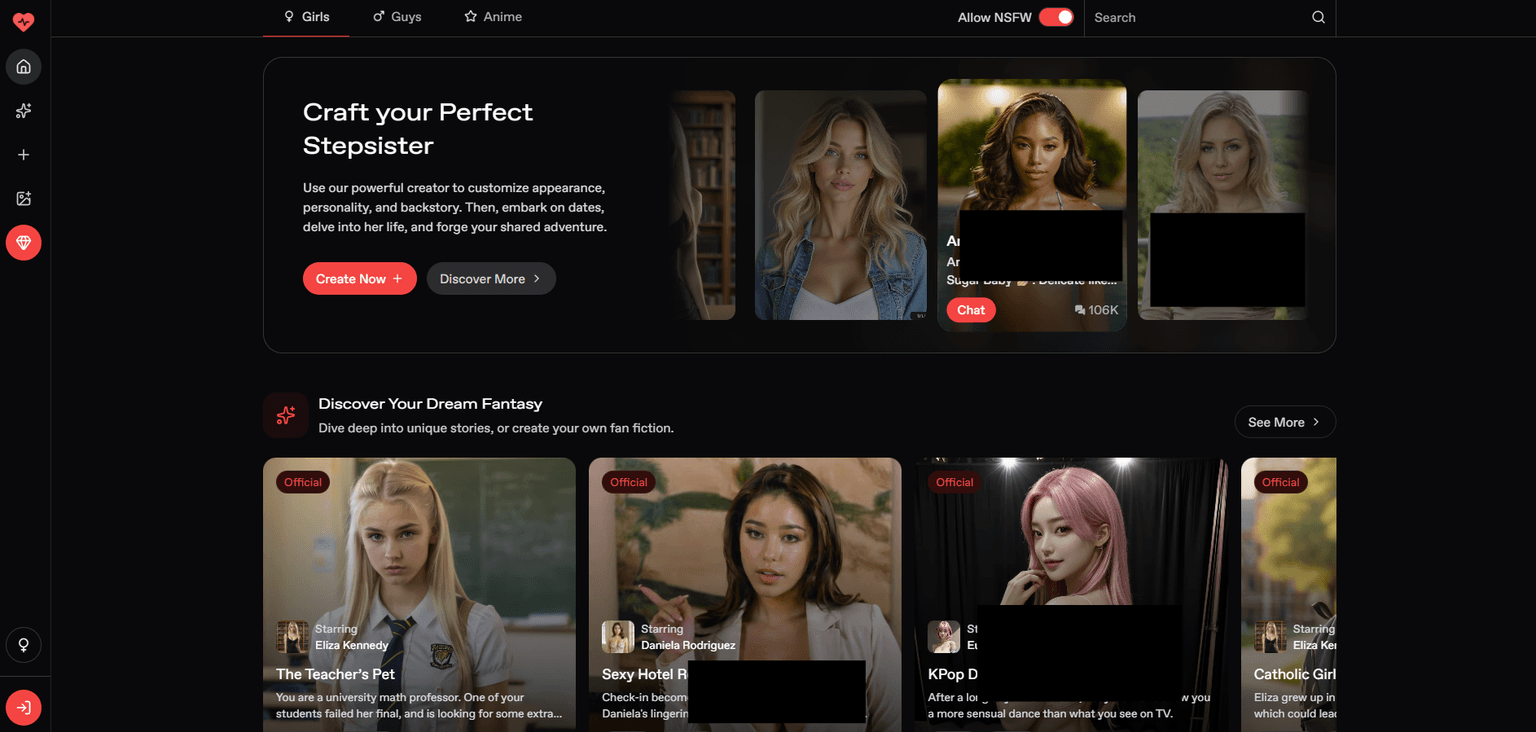 Try Nectar — AI girlfriend creator with chat, image and video generation, and fantasy rolepla