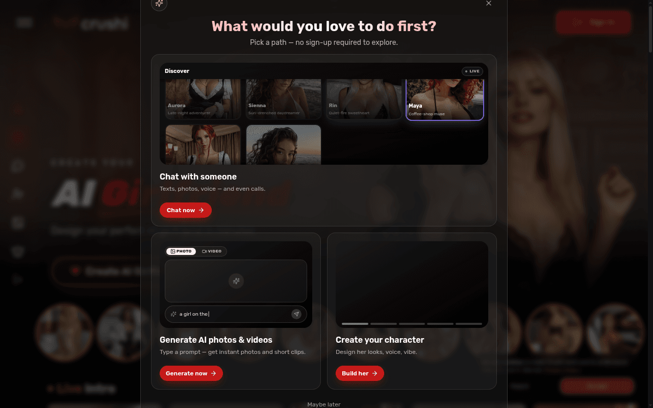 Crushi AI — Crushi AI lets you create and chat with a customizable AI girlfriend in minutes,