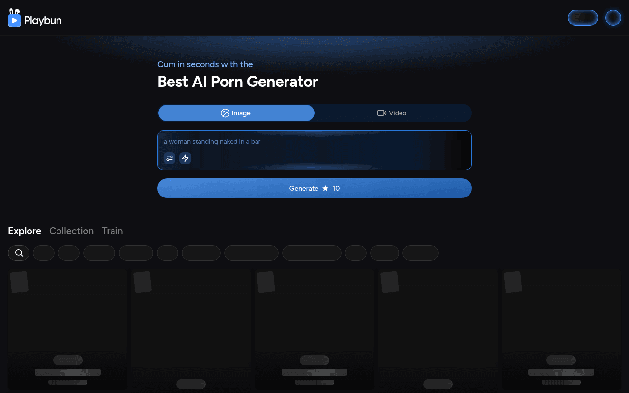 PlayBun — PlayBun is an AI porn generator that promises to create custom, lifelike NSFW im