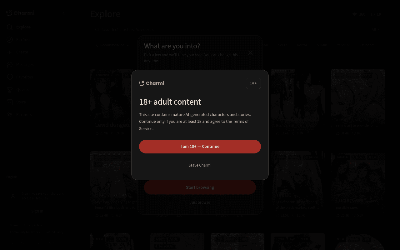 Charmi AI — product screenshot