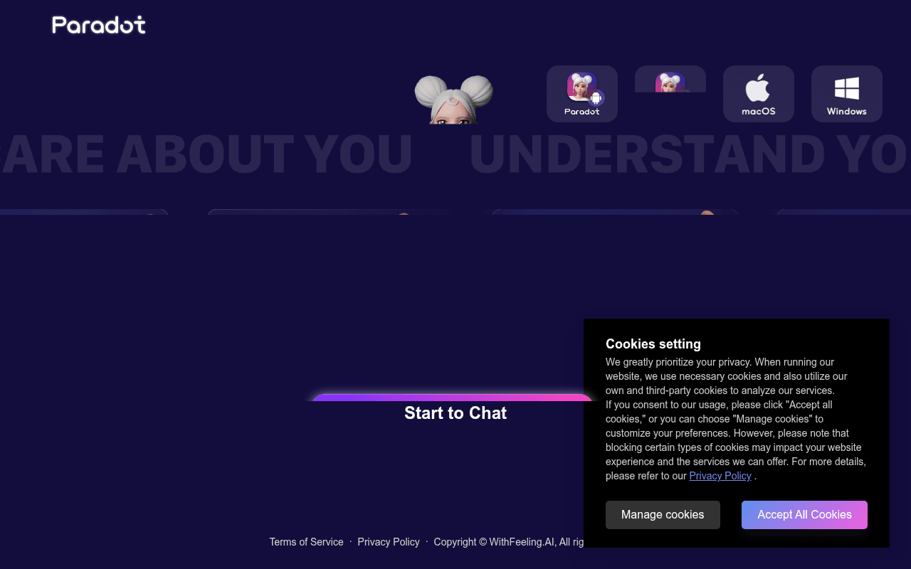 Paradot AI — product screenshot