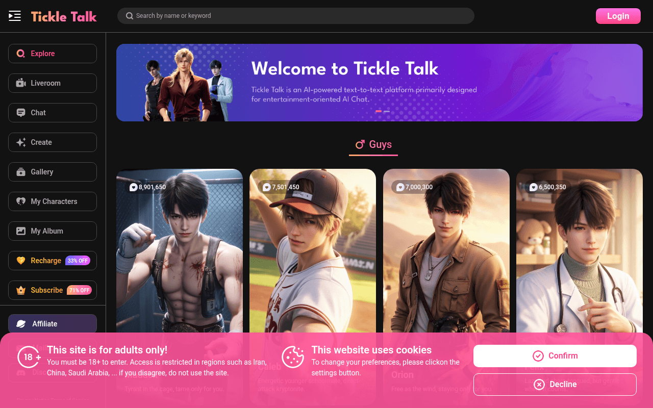 Tickle Talk — product screenshot